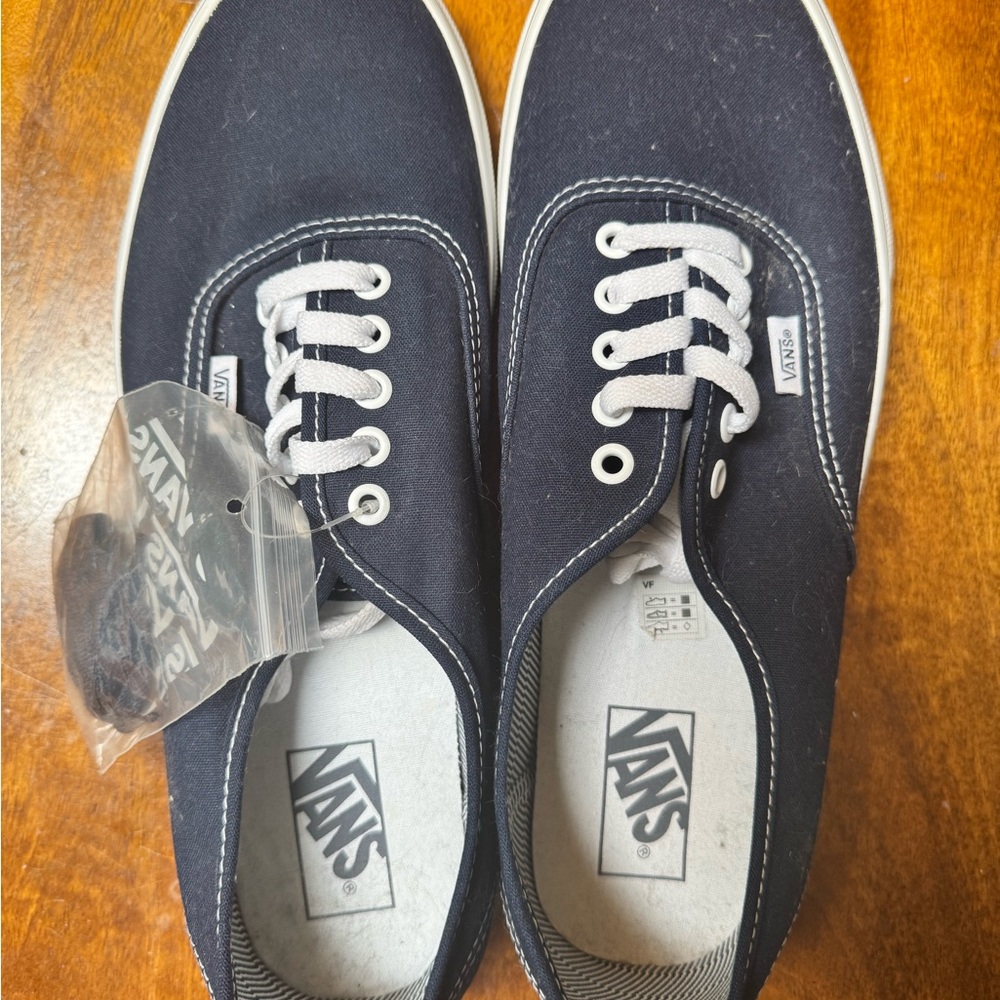 Vans Navy and White Sneakers